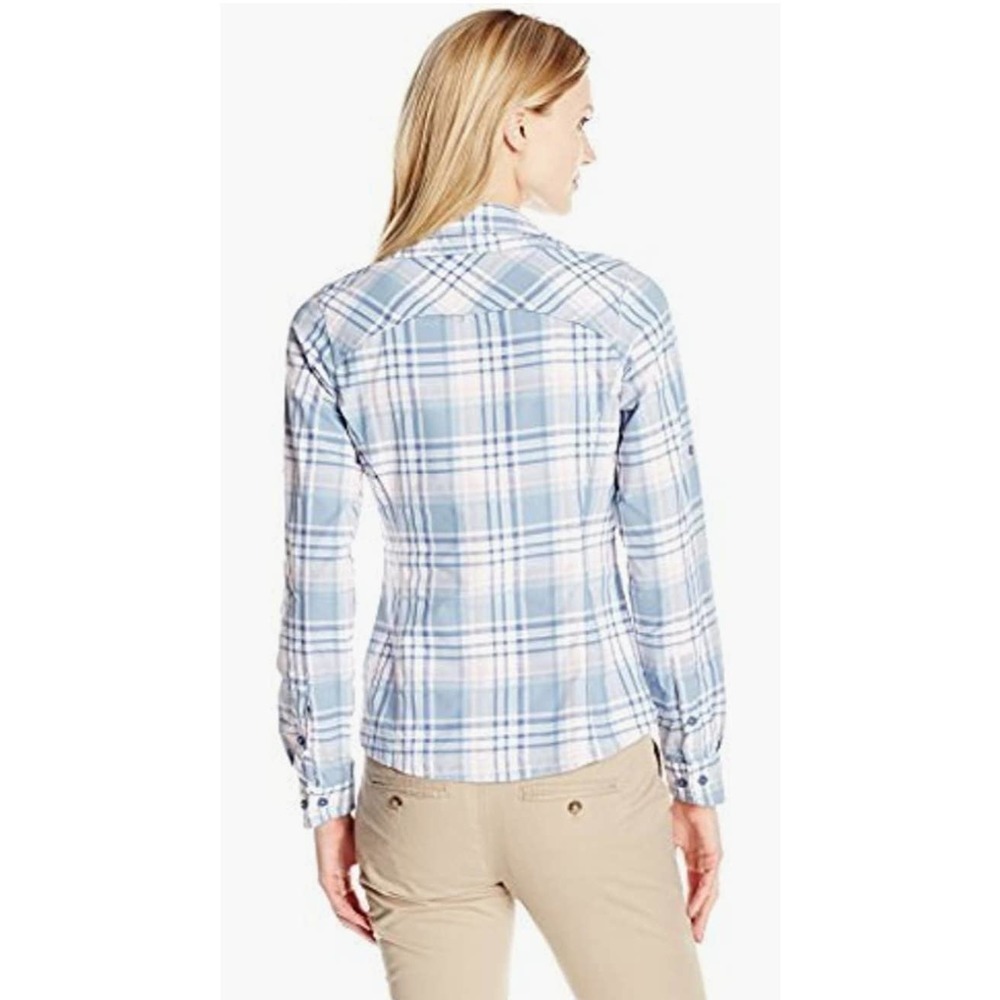 Columbia Silver Ridge Plaid Long Sleeve Shirt Blue Size Small - Picture 13 of 13